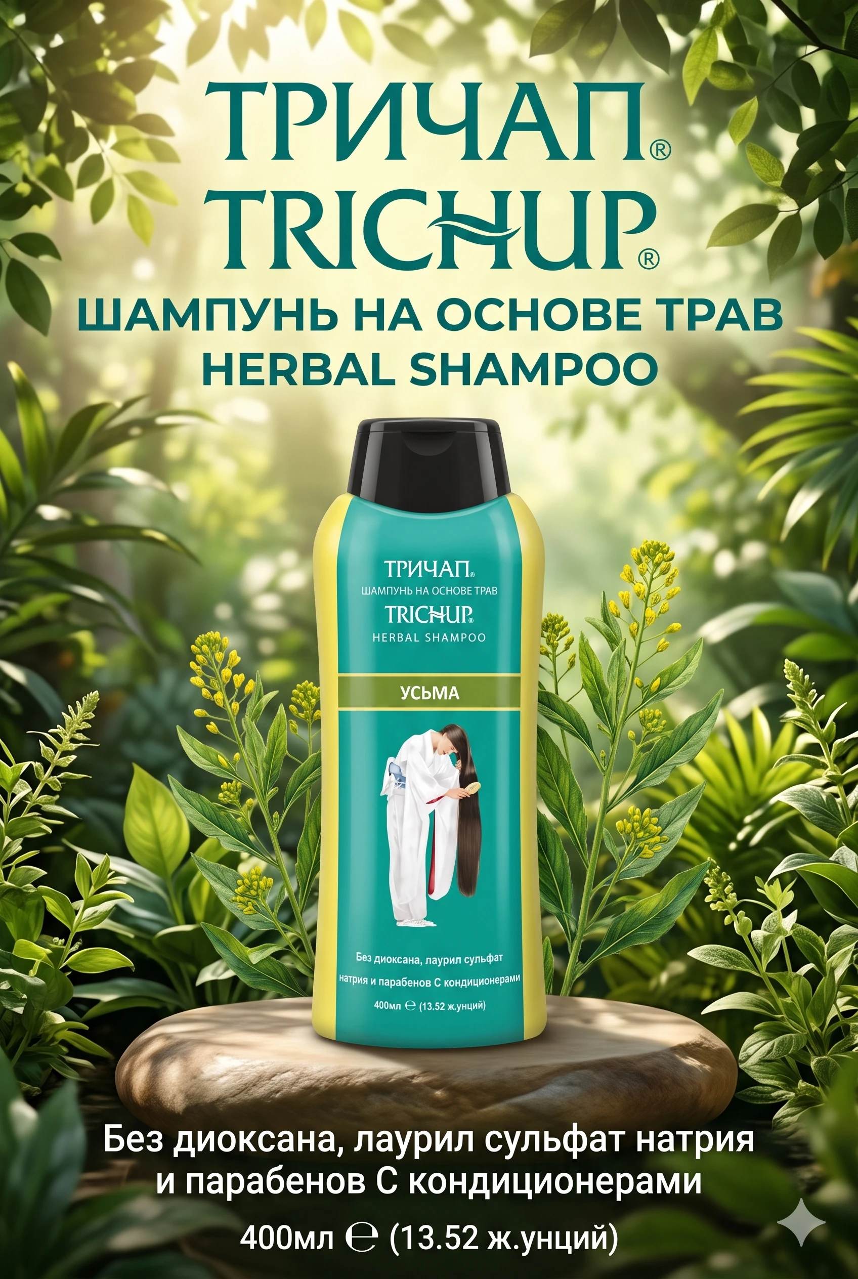 Травяной шампунь Trichup (Усьма), 400 мл