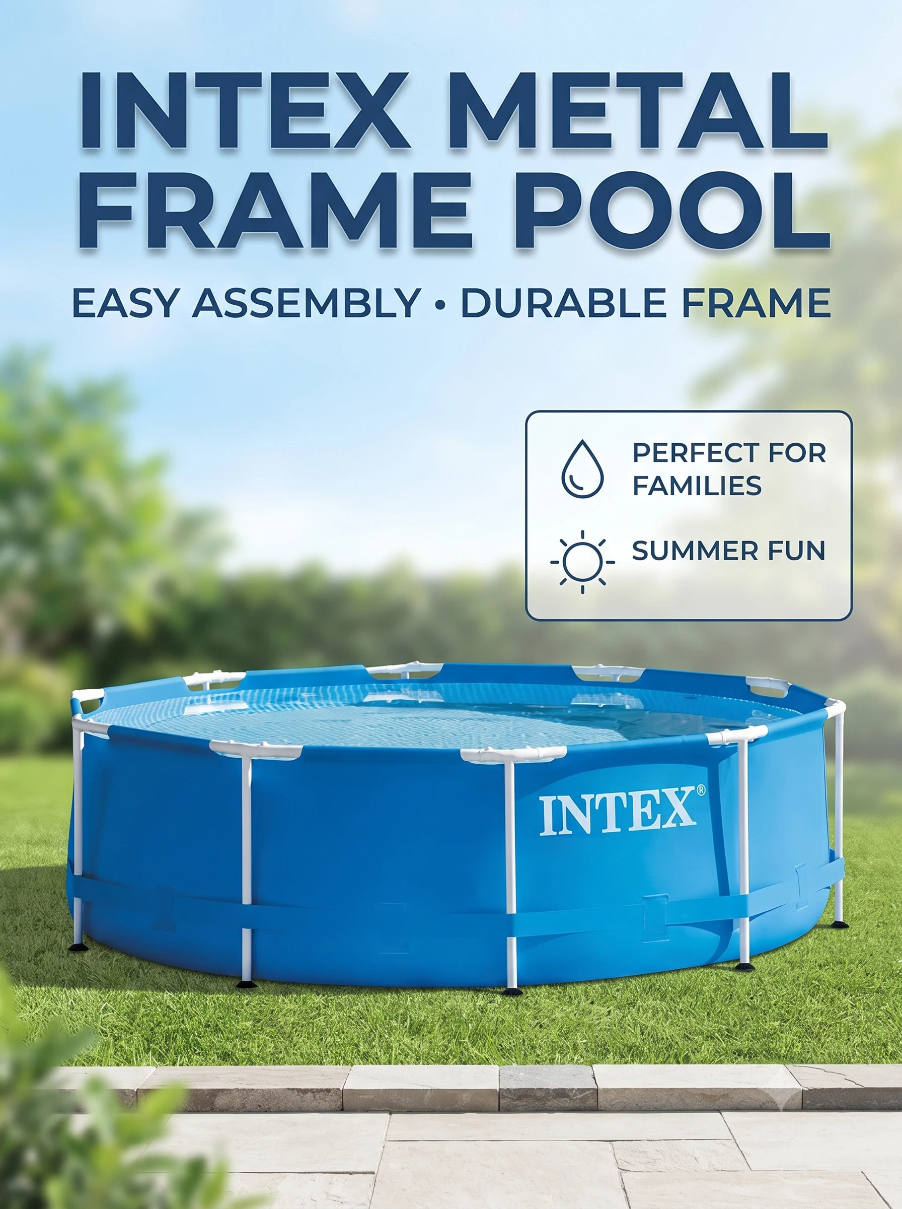 Бассейн Intex Metal Frame 28200, 305х76 см