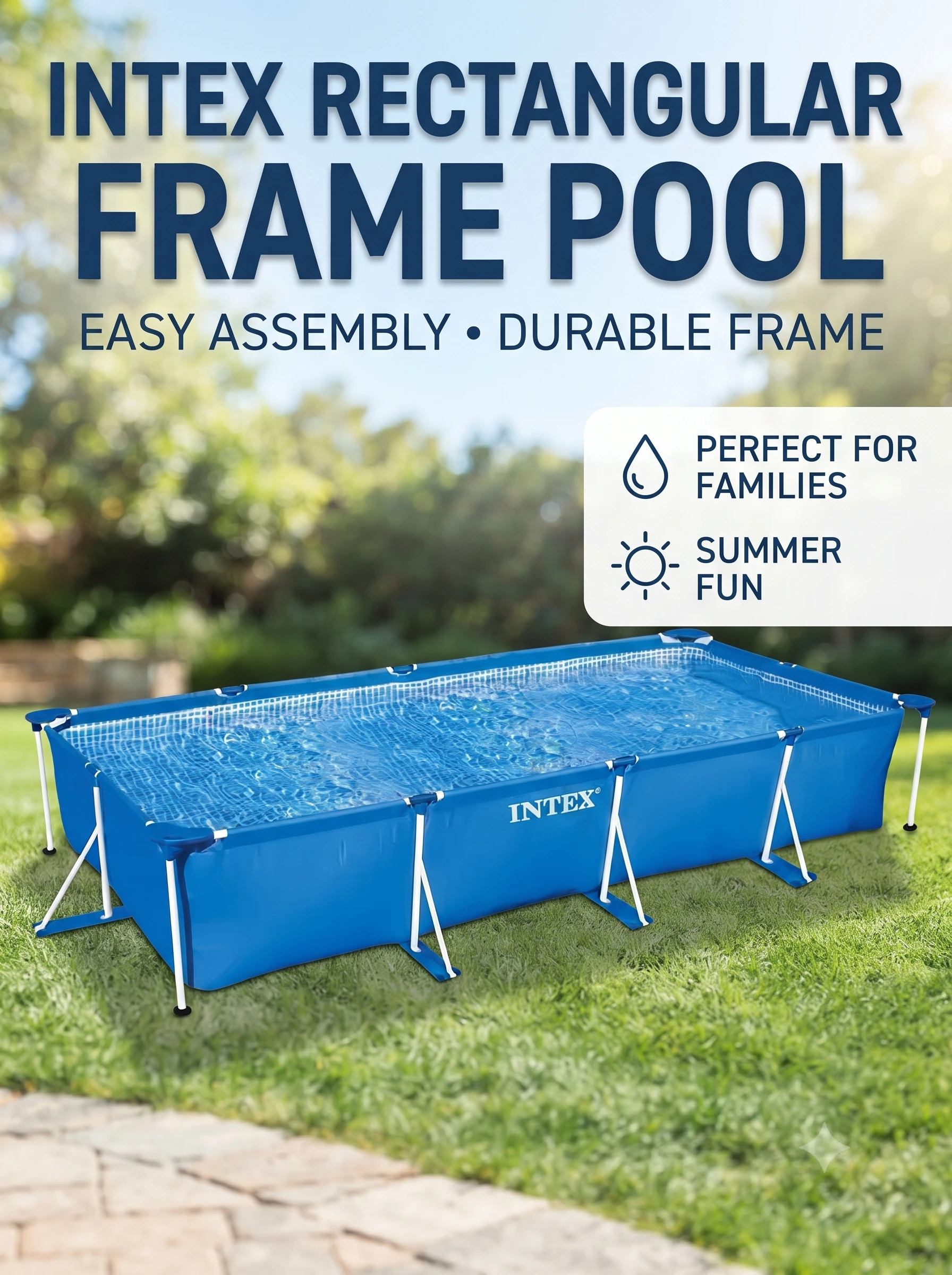 Бассейн Intex ﻿Metal Frame Pool 28273, 450x220x84 см