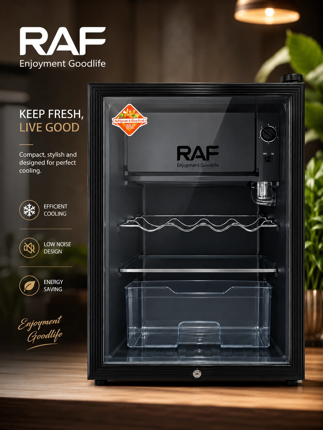 Витринный холодильник RAF Beverage Cabinet 68L (R.13065)