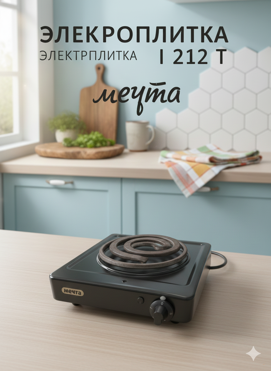 Электроплитка «Мечта» 1212Т