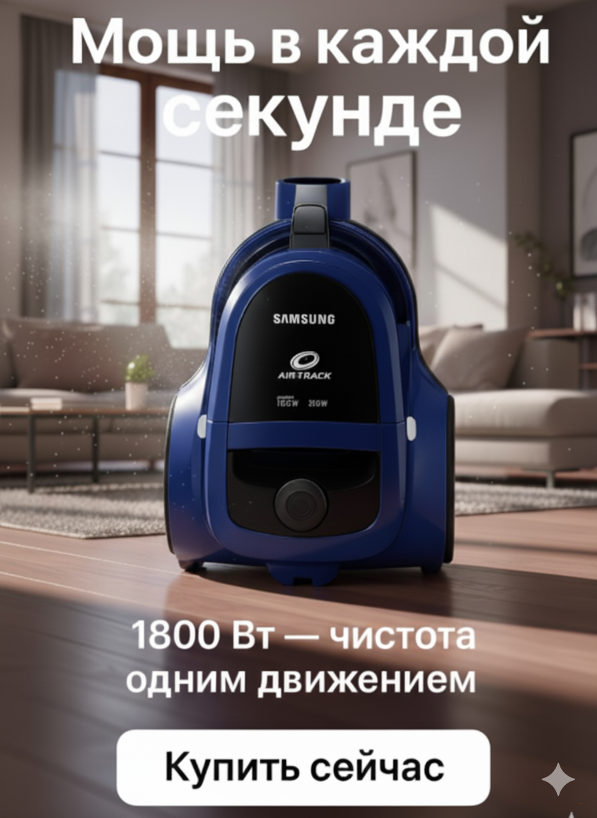 Бытовой Пылесос SAMSUNG SC-4540