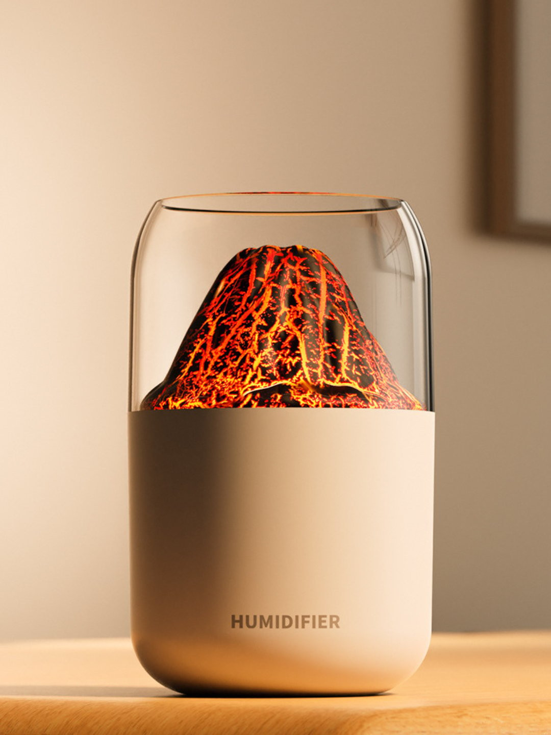 Увлажнитель воздуха Вулкан с подсветкой,светильники 300 мл