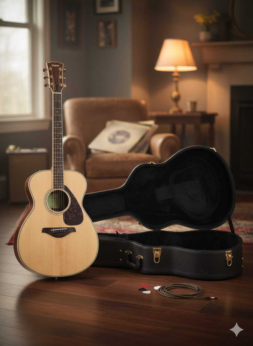 Акустическая электрогитара FGX830C yamahs