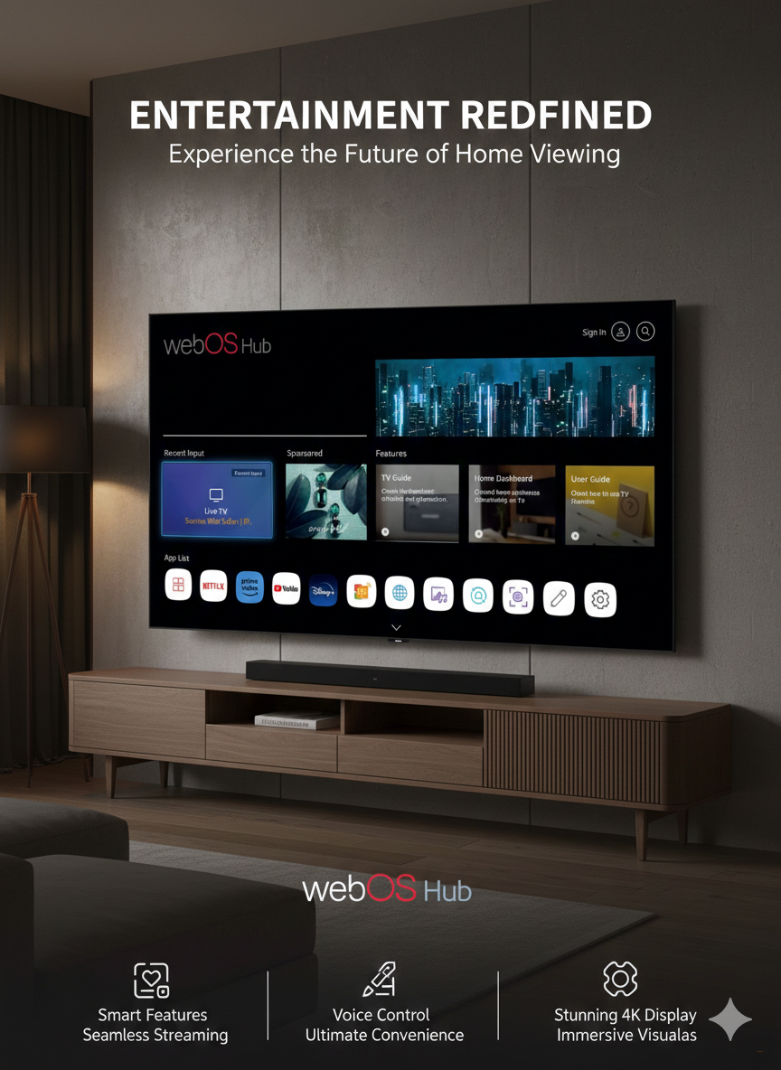 Телевизор Webos hub 85 дюймов