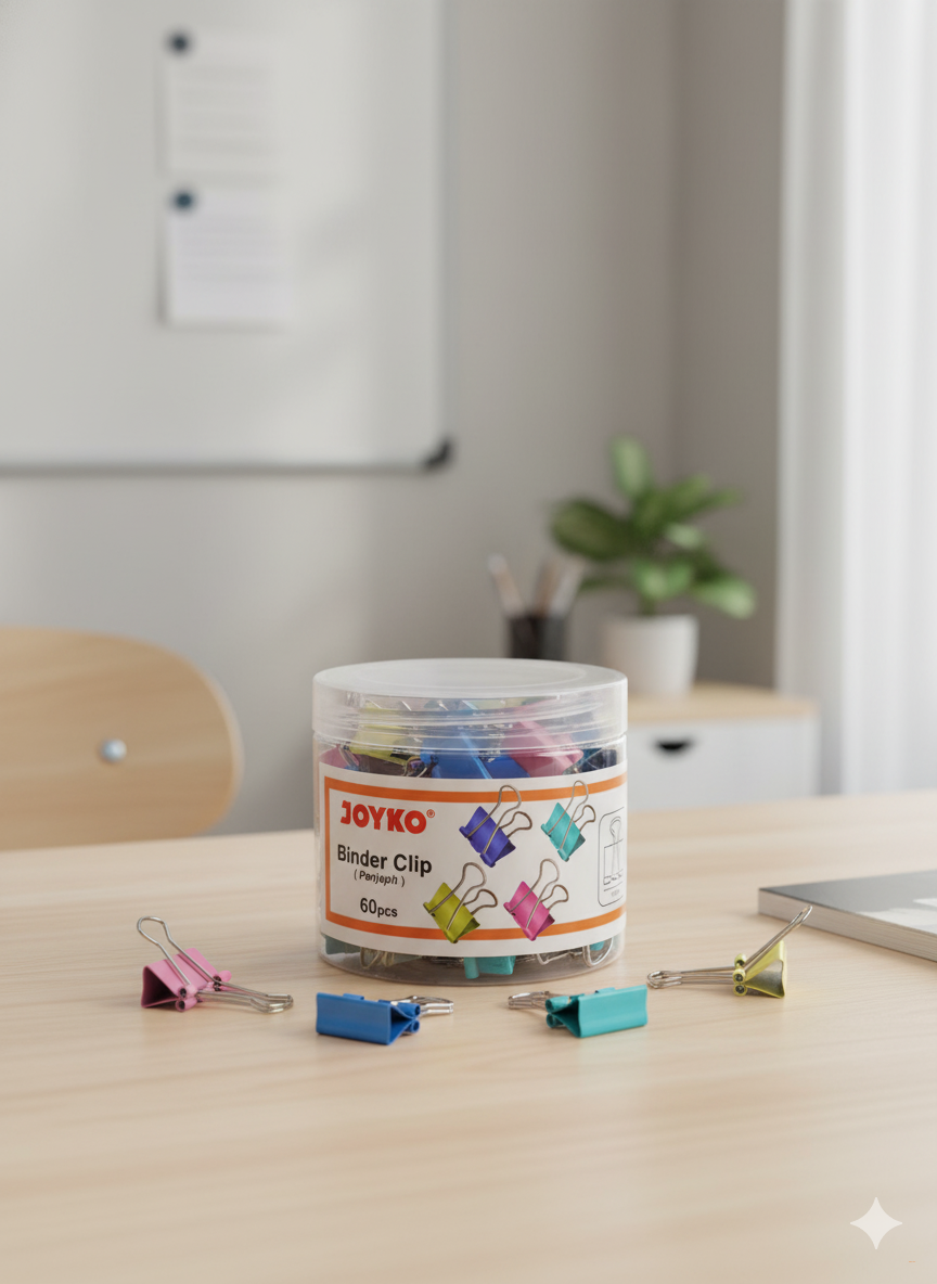 Зажимы для бумаг Hatber 25 мм