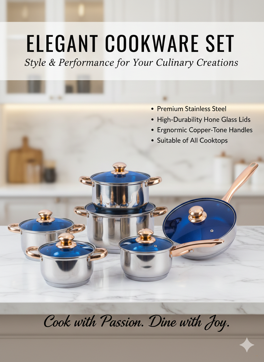 Набор стальных кастрюль KAISERHOFF