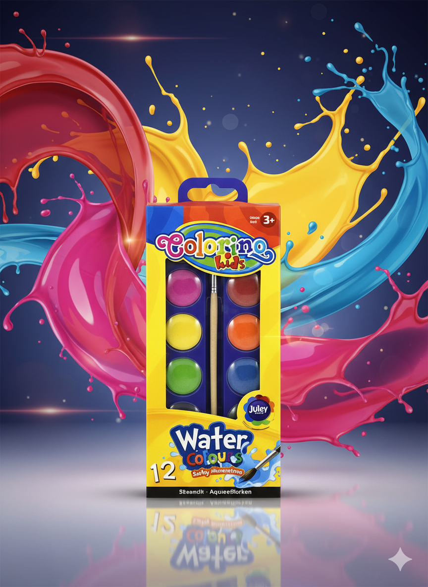 Акварельные краски Colorino Small 12 цветов