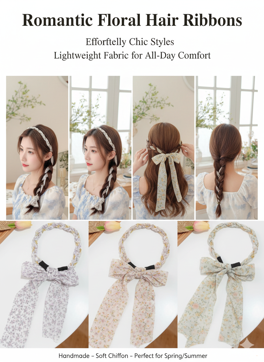 Женский ободок для волос, с лента