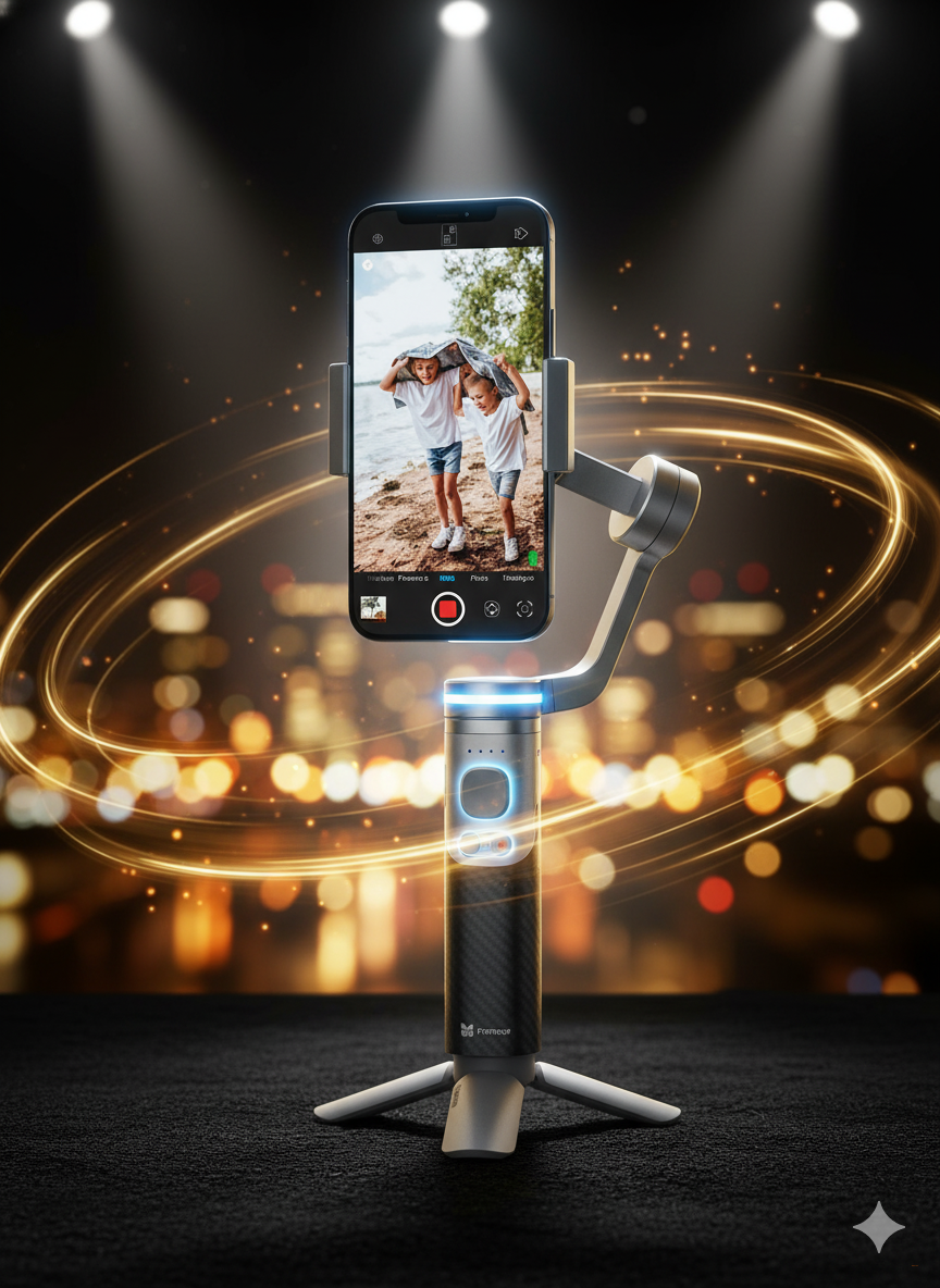 Портативный трехосный стабилизатор для мобильного телефона