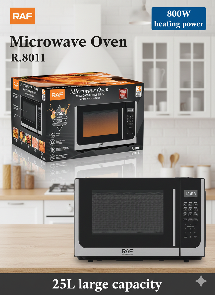 Микроволновая печь RAF R.8011, 25 л, с сенсорным управлением