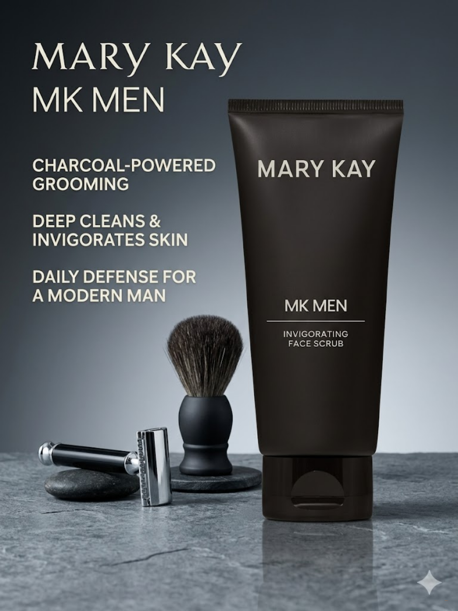 Мужской бодрящий скраб для лица Mary Kay MK Men