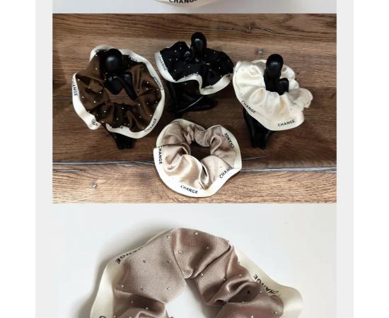 Женский резиновый атласный ободок для волос