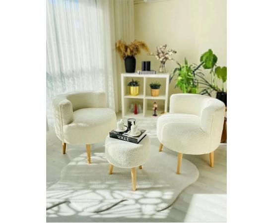 Ars, кресло, набор из 3-х предметов. Цвет Бежевый ТУРЕЦКИЙ