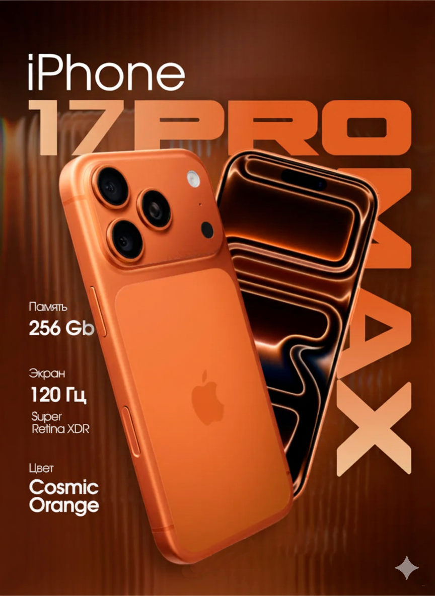 IPhone 17 Pro/Pro Max,256/512/1 ТБ