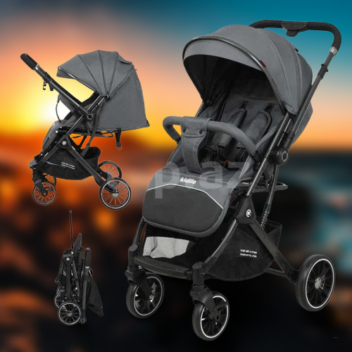 Детская прогулочная коляска Kidilo K535-1, cерый