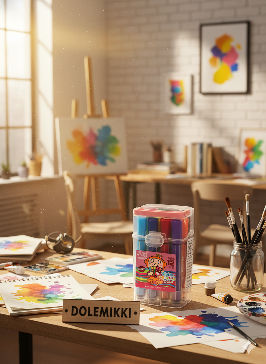 Набор цветных фломастеров 12 цветов