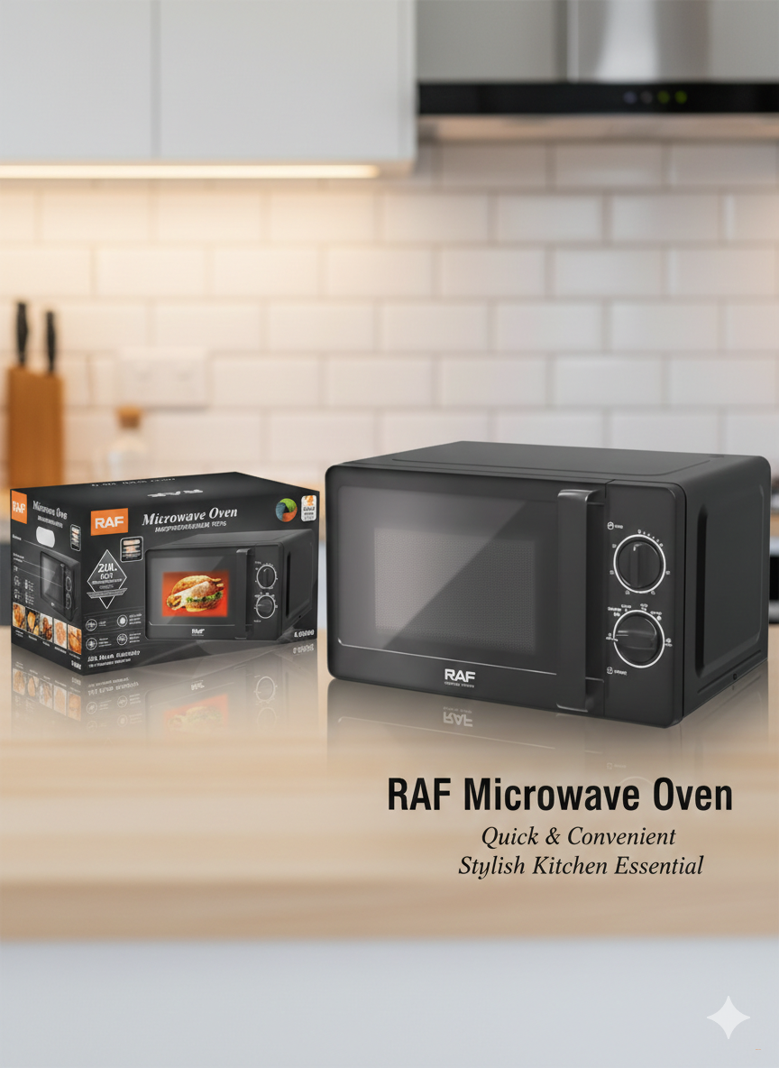 Микроволновая печь RAF R.8008B, 20 л, 800 Вт