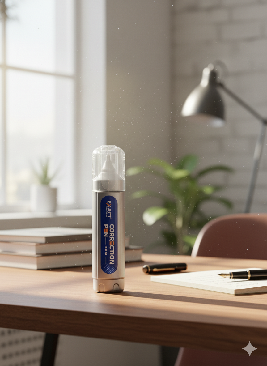 Канцелярский штрих, корректор, замазка Exact, для печатного и рукописного текста 12 мл