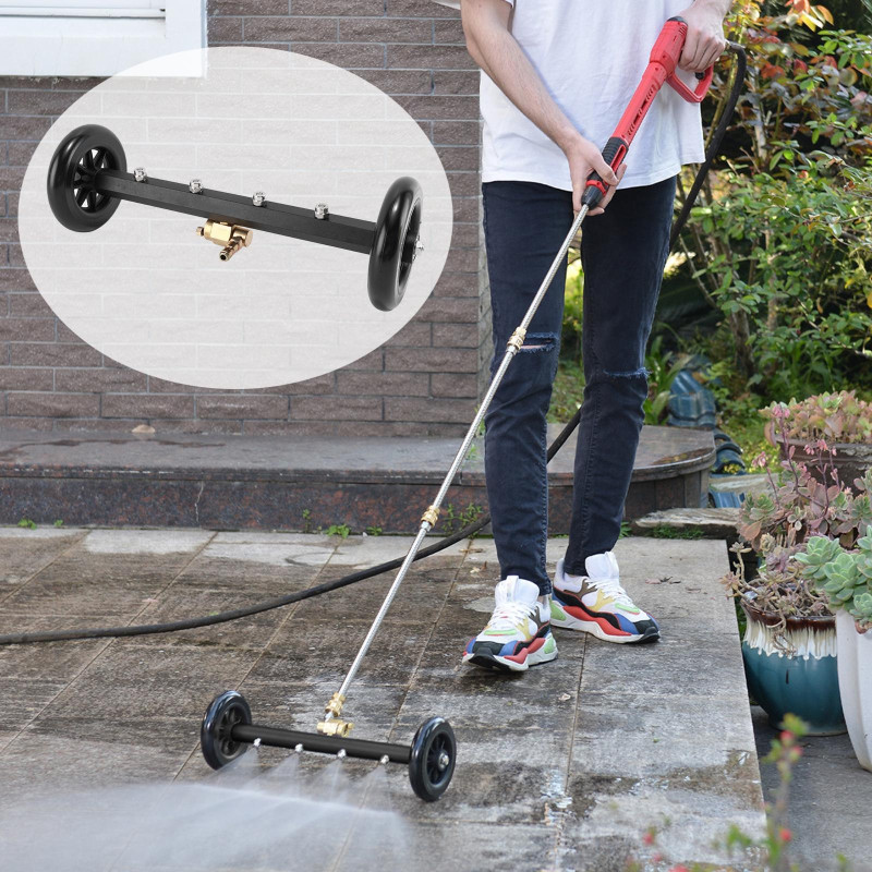 15-дюймовая мойка высокого давления, очиститель ходовой части, водяная, автомобильная мойка с 2 удлинителями