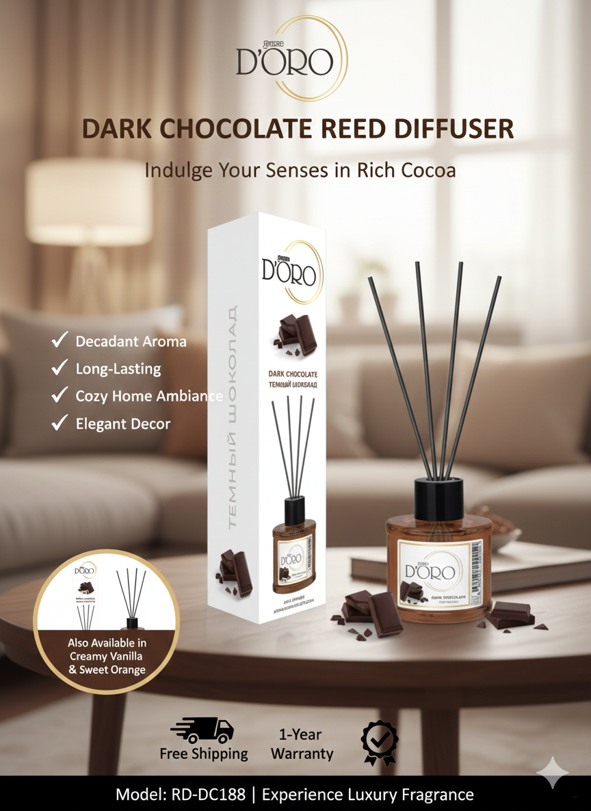 Освежитель воздуха "Тёмный шоколад" для дома, автомобиля и офиса