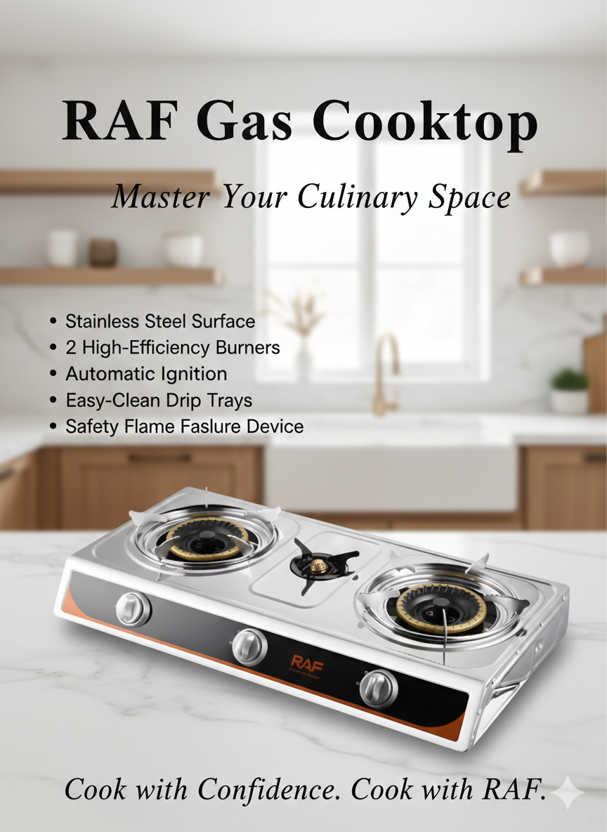 Газовая плита RAF R.8515 с 3 конфорками