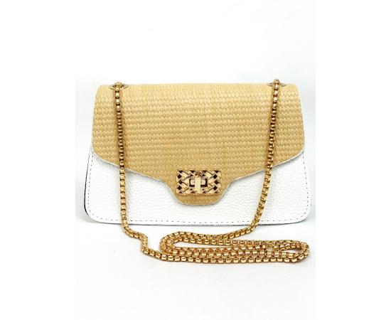 Cоломенная сумка через плечо