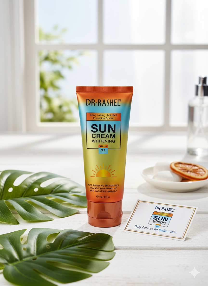Увлажняющий, отбеливающий и антивозрастной солнцезащитный крем, Dr.Rashel SPF+ 50, 75, 90