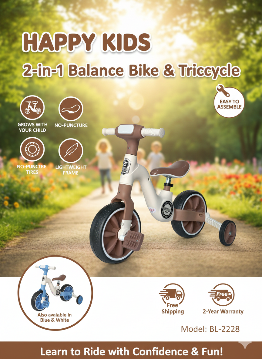 Велосипед-беговел детский HLL205