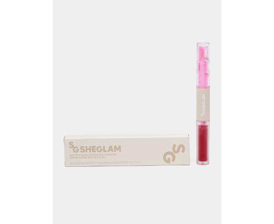 Двухсторонняя помада - блеск для губ, 2 в 1, SHEGLAM Soft 90s Glam Lip Duo Set, 6 оттенков