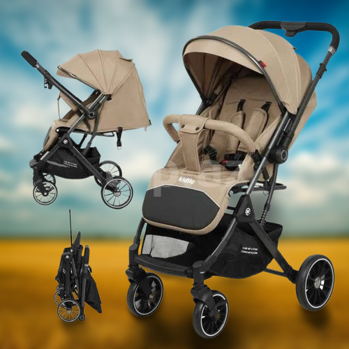 Детская прогулочная коляска Kidilo K535, кофейный