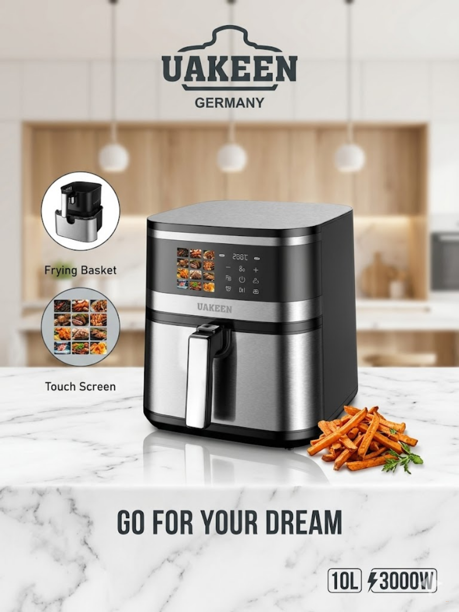 Цифровой аэрогриль UAKEEN ZL-1703 (10 л)