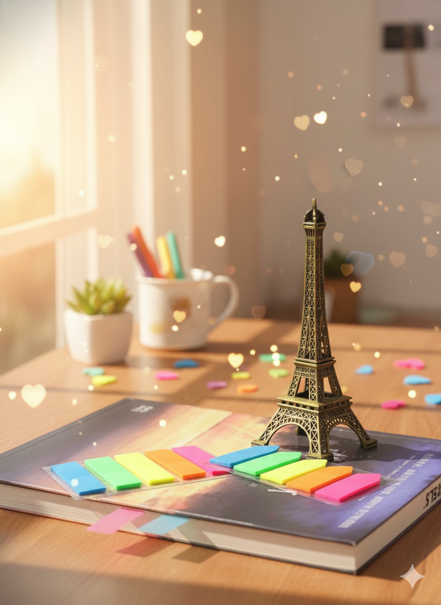 Наклейка - закладка стикер в виде стрелки, 5 цветов