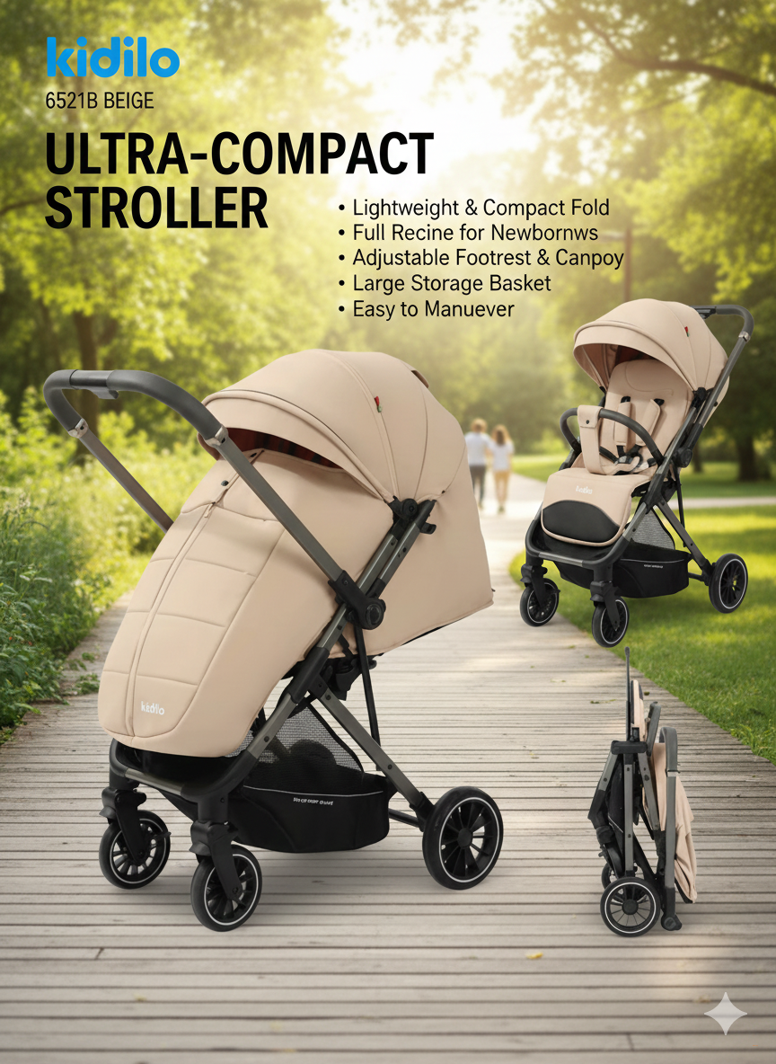 Прогулочная коляска KIDILO 6521B