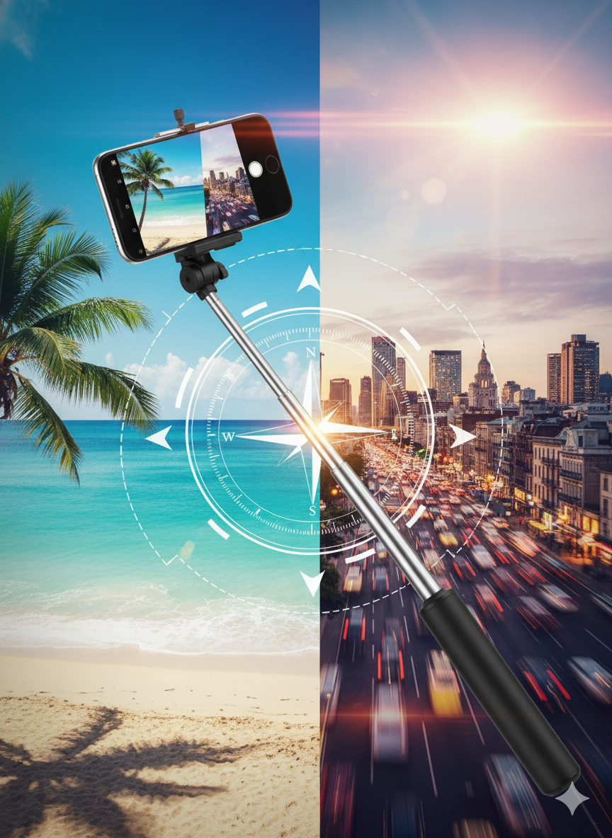 Монопод трипод Stand P20 с Bluetooth пультом Black