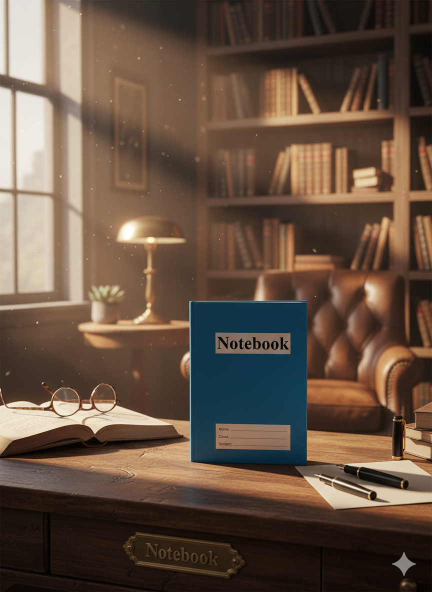 Большая тетрадь, общая, блокнот, формата А4, , картонная обложка