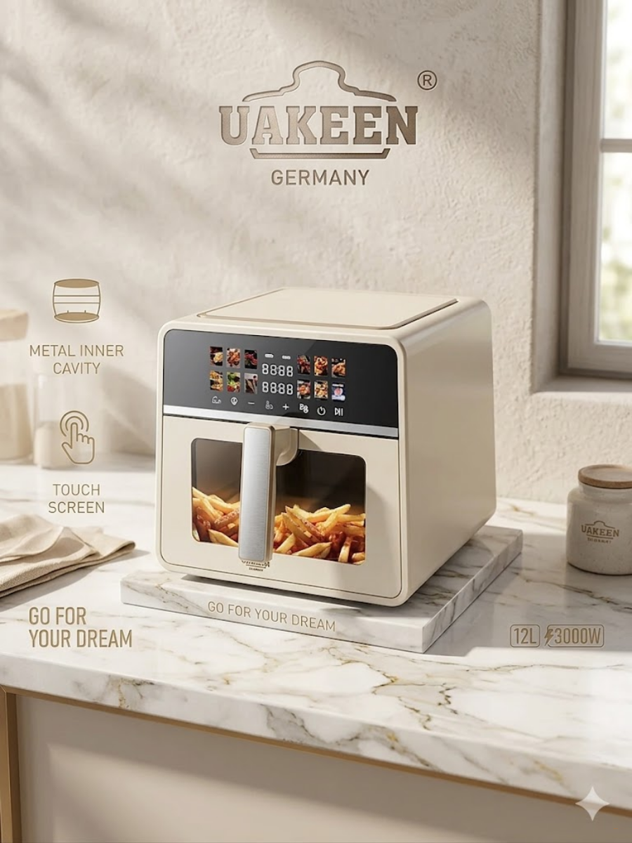 Цифровой аэрогриль UAKEEN ZL-1713 (12 л) с окном