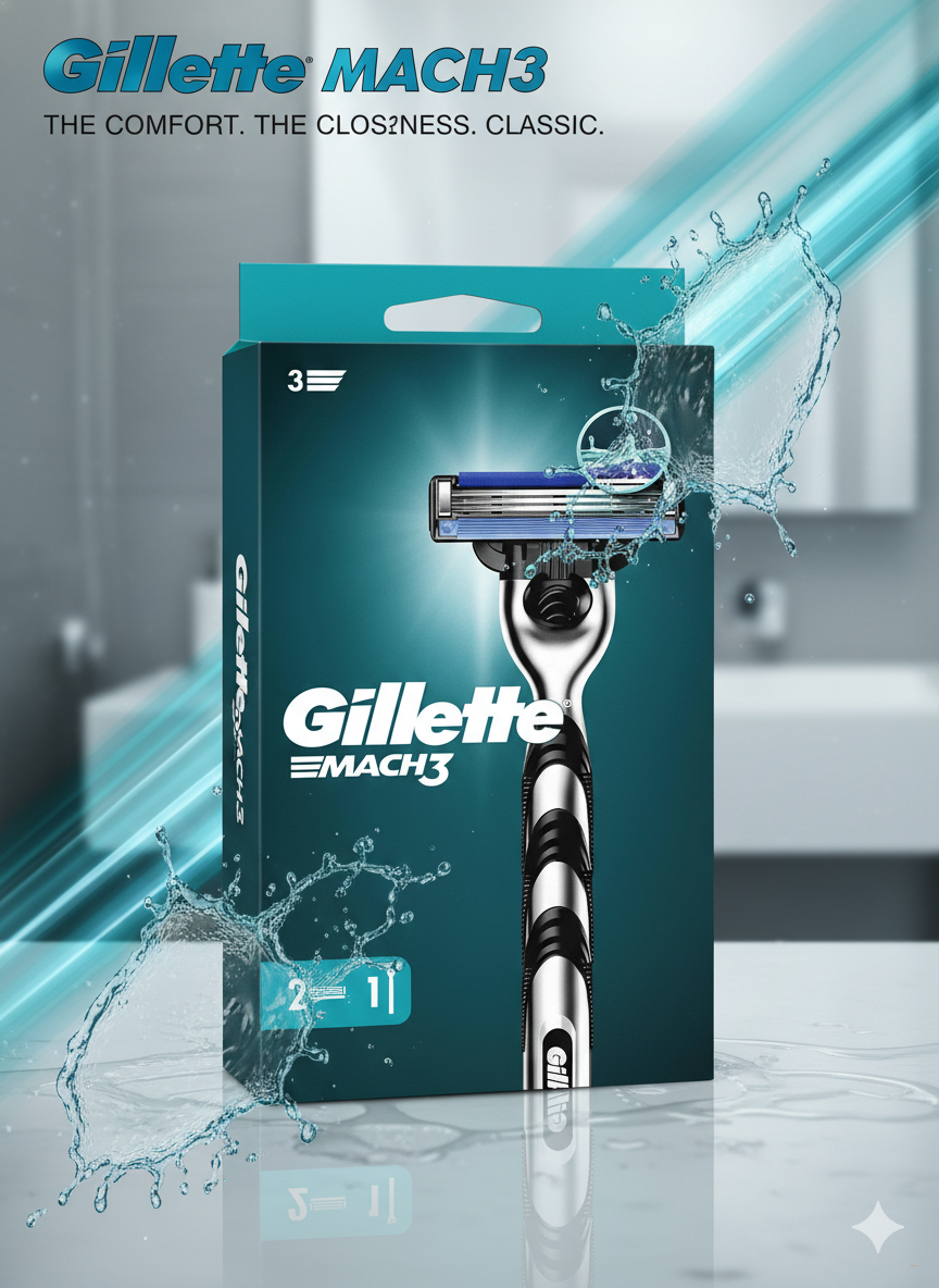 Gillette Бритвенный станок Mach3 с 1 кассетой