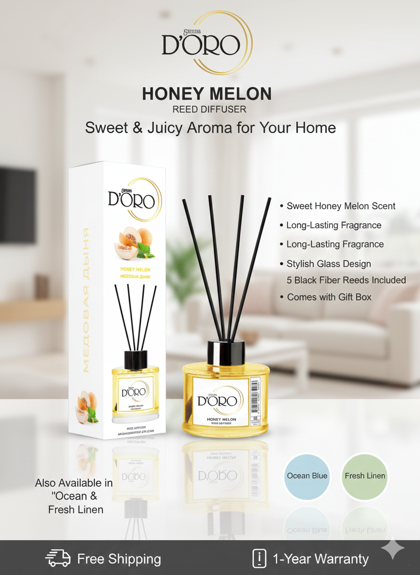 Освежитель воздуха "Медовая дыня" для дома, автомобиля и офиса 100 мл.