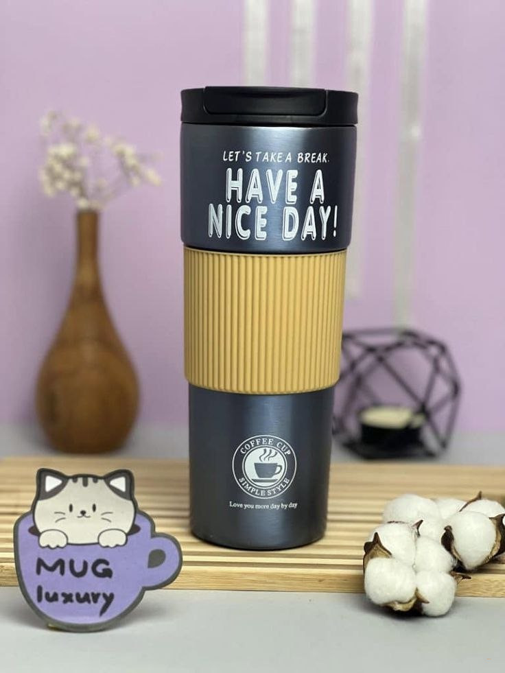 Термокружка Have a nice day, 500 мл, чёрный