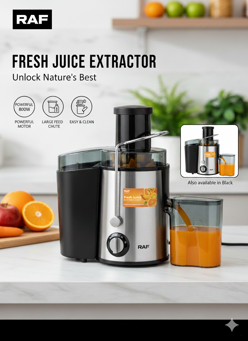 Соковыжималка RAF R.2817S, стальной