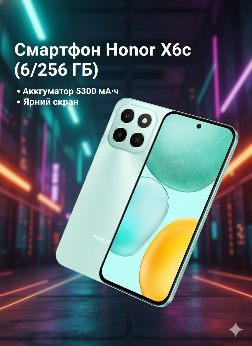 Смартфон Honor X6c, 6GB | 256GB