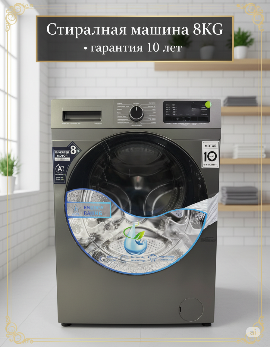 Стиральная машина автоматическая 8kg
