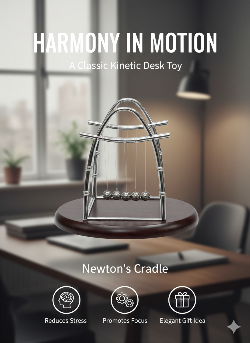 Колыбель Ньютона (кинетический маятник)