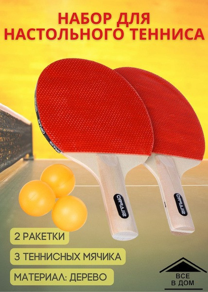 Набор для игры в настольный теннис, арт.