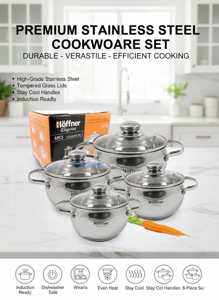 Набор посуды Hoffner HF-9981, 8 предметов