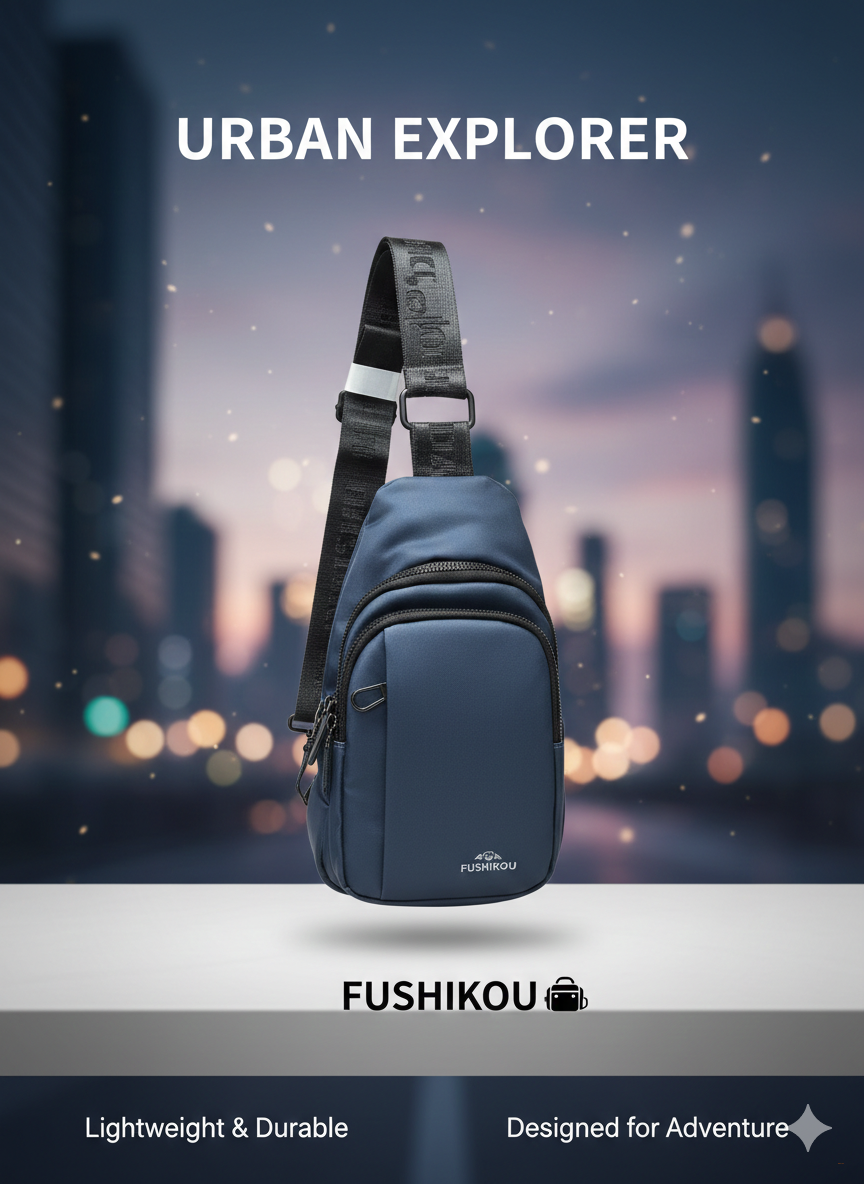 Мужская сумка-слинг через плечо