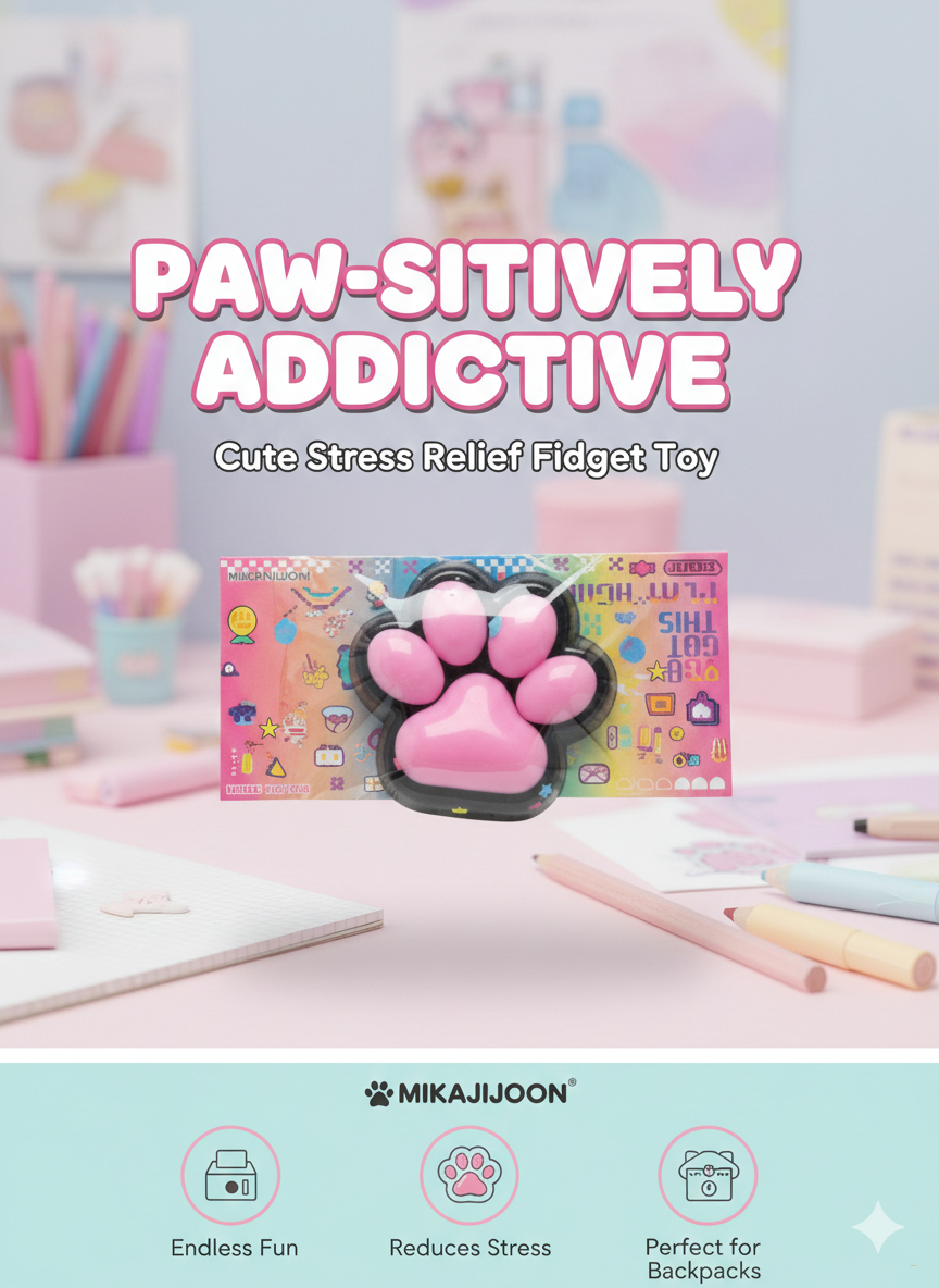 Ластик-антистресс «Кошачья лапка»