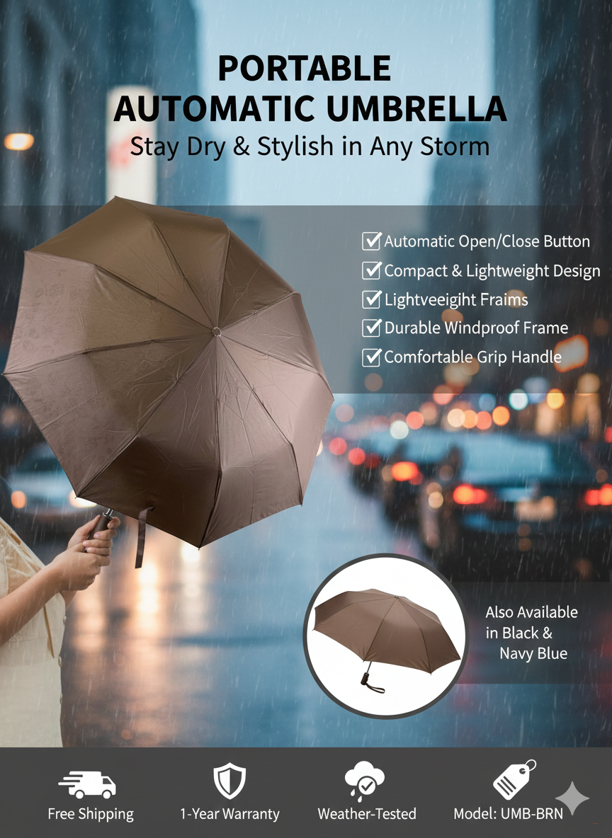 Зонт афтомат  для женщин, от дождя, на 4 сезона