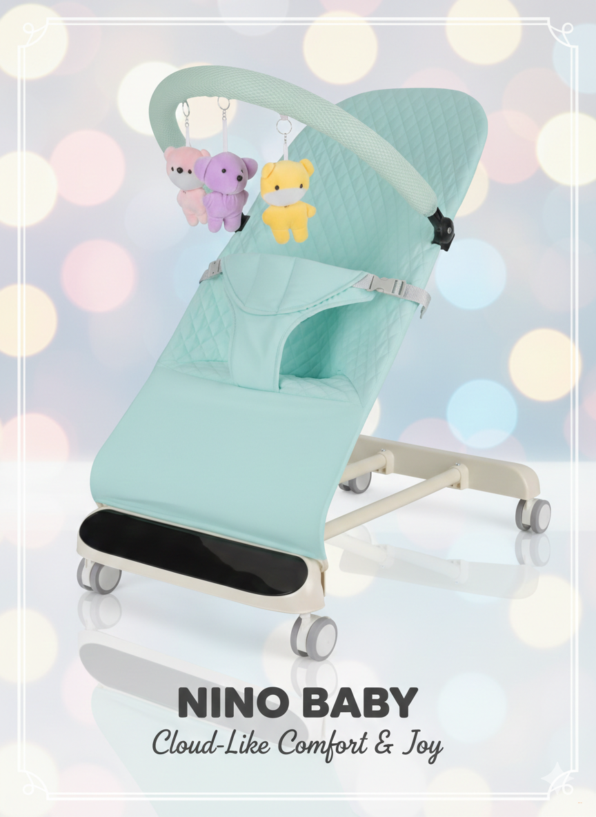 Детский шезлонг-баунсер 2-в-1